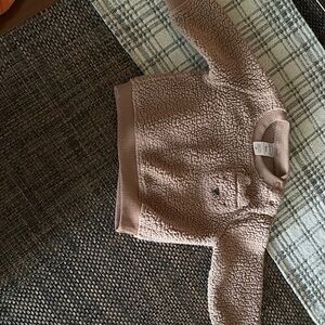 Brown Fleece Pullover Sweater